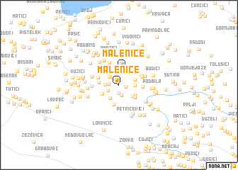 map of Malenice