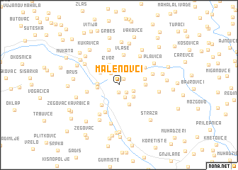 map of Malenovci