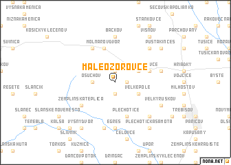 map of Malé Ozorovce