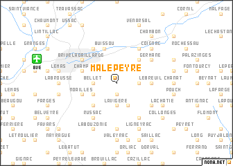 map of Malepeyre