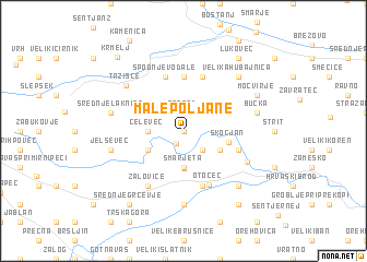 map of Male Poljane