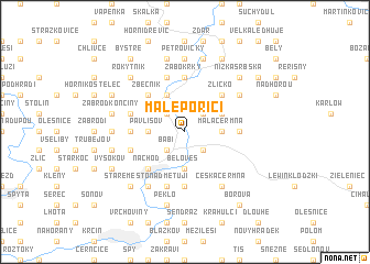 map of Malé Poříčí