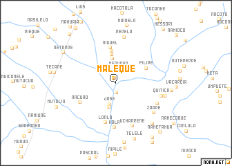 map of Máleque