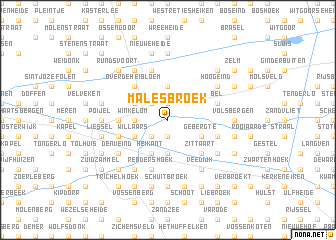 map of Malesbroek