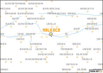 map of Malesco