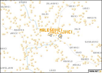 map of Maleševići