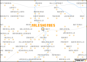 map of Malesherbes