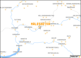 map of Māl-e Sheykh