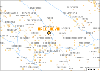 map of Māl-e Sheykh