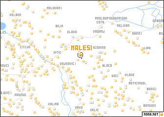 map of Maleši