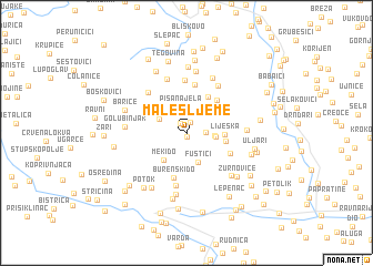 map of (( Male Šljeme ))