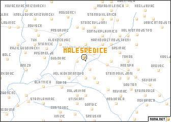 map of Male Sredice