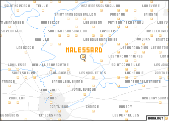 map of Malessard