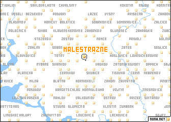 map of Malé Strážné