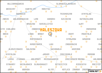 map of Maleszowa