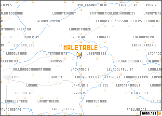 map of Malétable