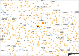 map of Maletići