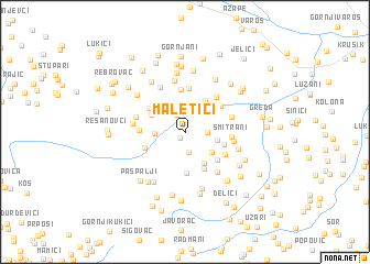 map of Maletići