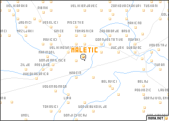 map of Maletić