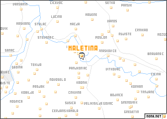 map of Maletina