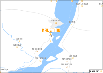 map of Malëtino