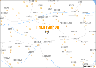 map of Mäletjärve