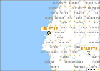 map of Malette