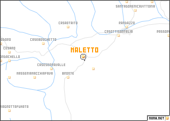 map of Maletto