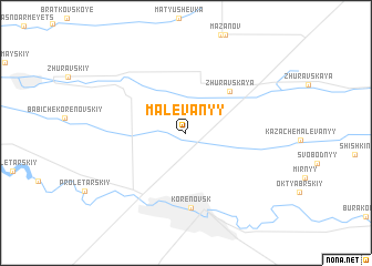 map of Malevanyy