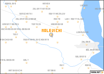 map of Malevichi