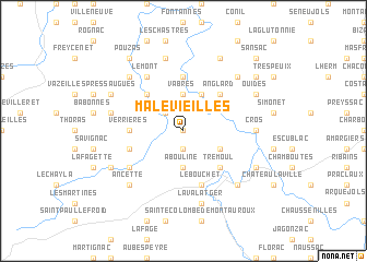 map of Malevieilles