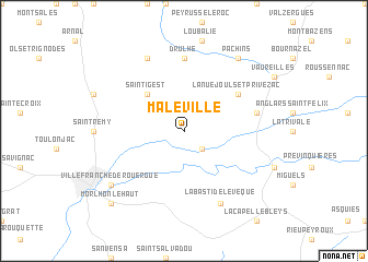 map of Maleville