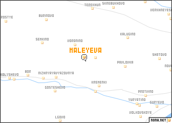 map of Maleyeva