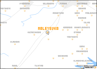 map of Maleyevka