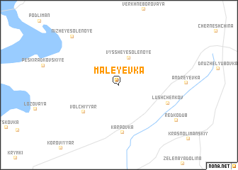 map of Maleyevka