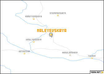 map of Maleyevskaya