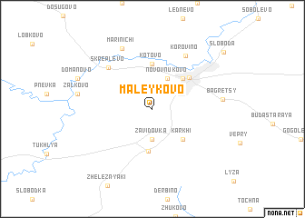 map of Maleykovo