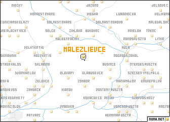 map of Malé Zlievce