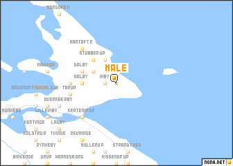 map of Måle