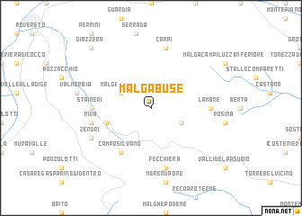 map of Malga Buse