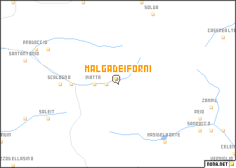 map of Malga dei Forni