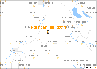 map of Malga del Palazzo