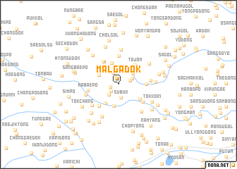map of Malgadŏk