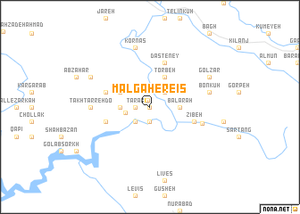 map of Mālgah-e Re\