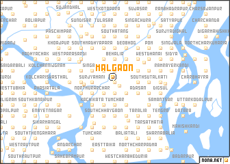 map of Mālgaon