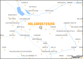 map of Malga Postesina