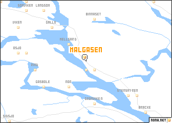 map of Mälgåsen