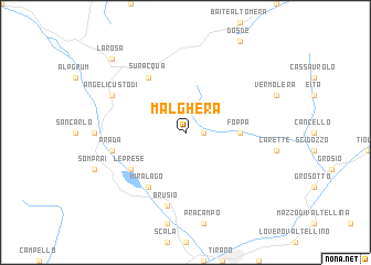 map of Malghera