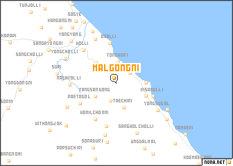 map of Malgong-ni