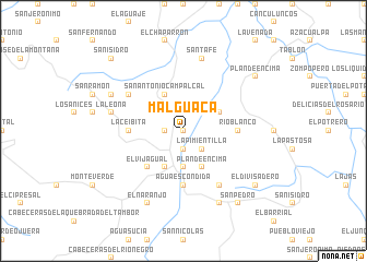 map of Malguaca